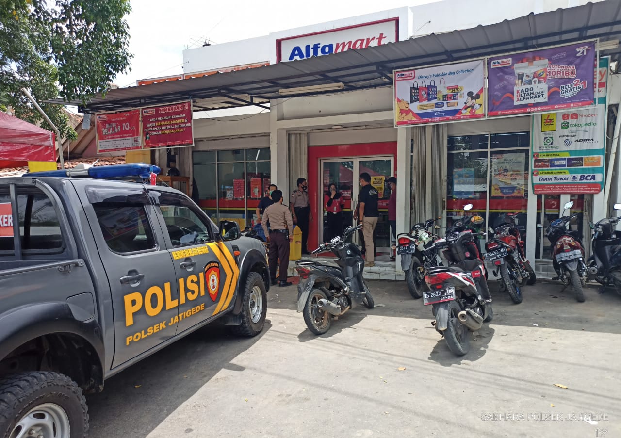 Tegakan Disiplin Prokes, Polsek Jatigede Polres Sumedang Kembali Melaksanakan Kegiatan Operasi Yustisi